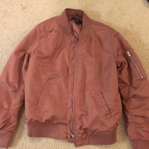 FOREVER 21 mauve dusty rose BOMBER JACKET SIZE S